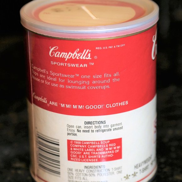 Vintage 1988 Campbell Souper Mom size XXL T-shirt Andy Warhol - Picture 2 of 7